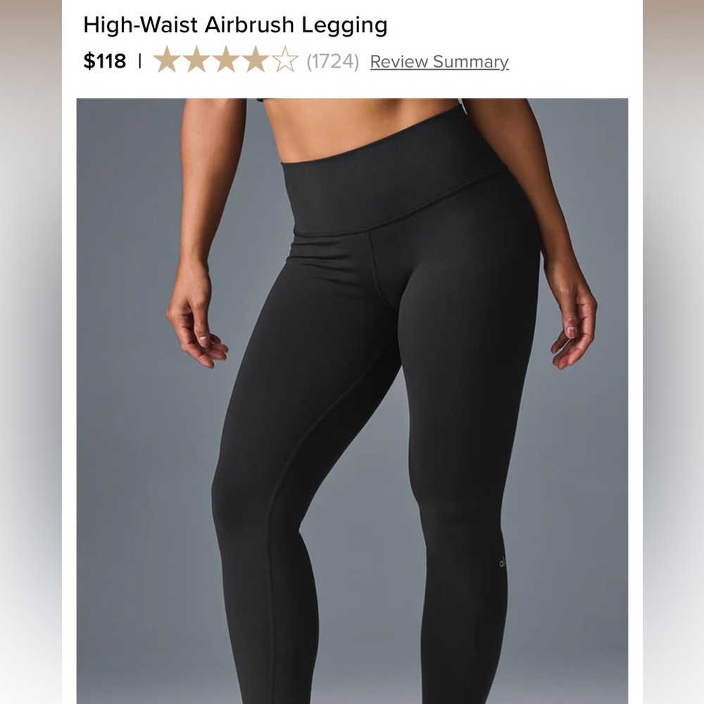 ALO Yoga Black Airbrush Leggings